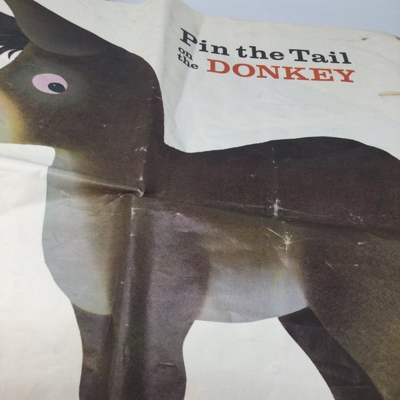 Pin the Tail on the Donkey Game Vintage - Picture 10 of 12